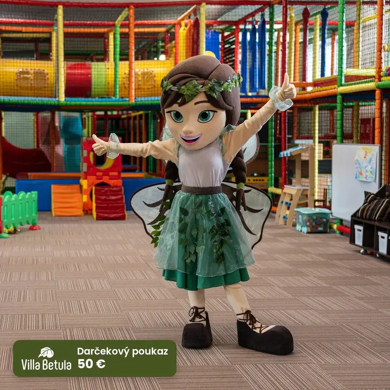 Darčekový poukaz 50 € – interiérové ihrisko Babyland vo Villa Betula Resort